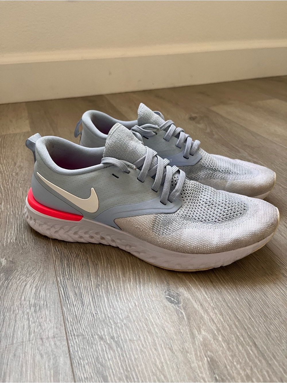 Nike Epic React Flyknit 2 Gray Pink Men’s US 8 – Bouncy React Cushion Running ⚡️